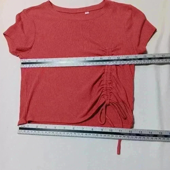 Pac  crop crew neck t shirt. Ladies size m - Picture 6 of 6